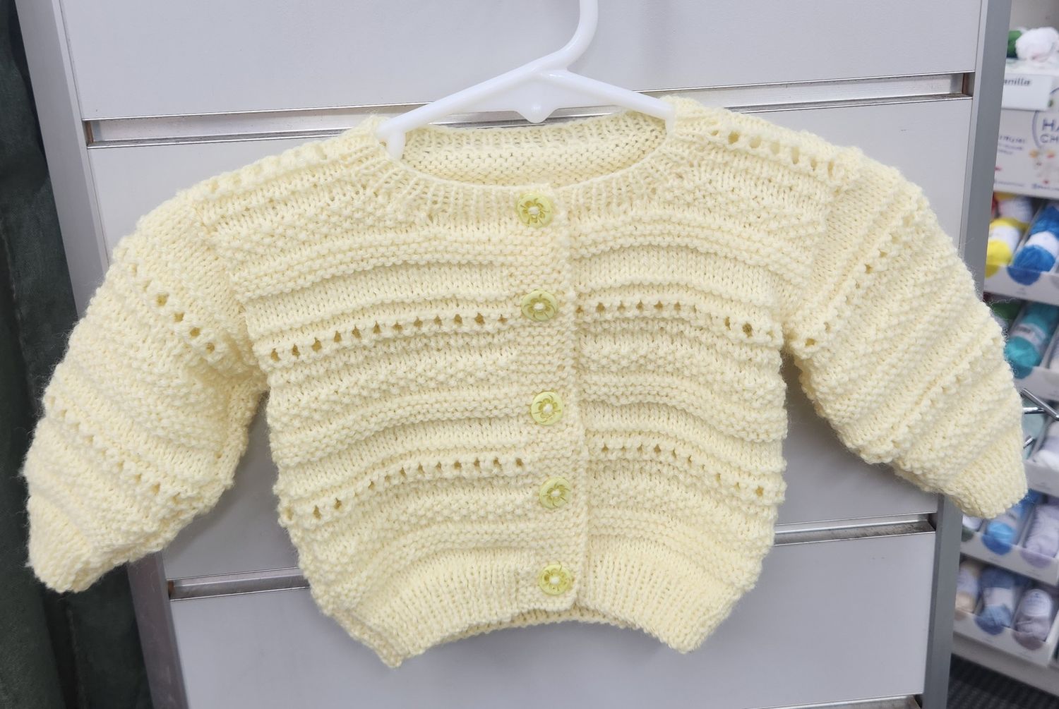 Cardigan - 100% Baby Merino - Size  0-3 months