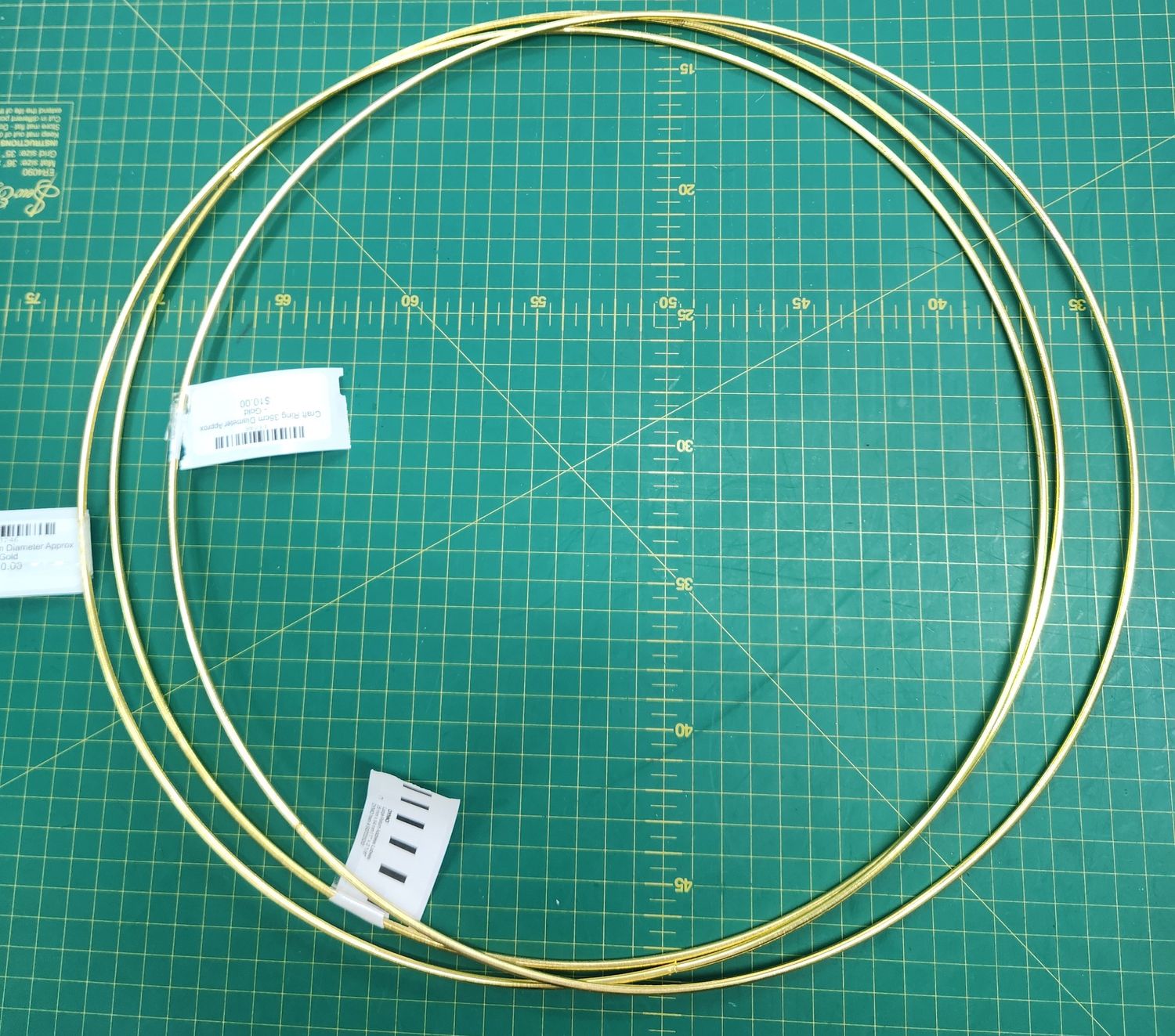 Craft Ring 35cm Diameter Approx - Gold