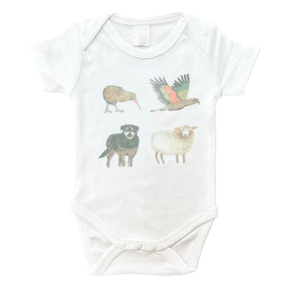 Kiwi Crew Short Sleeve Bodysuit 9 to 12 Months