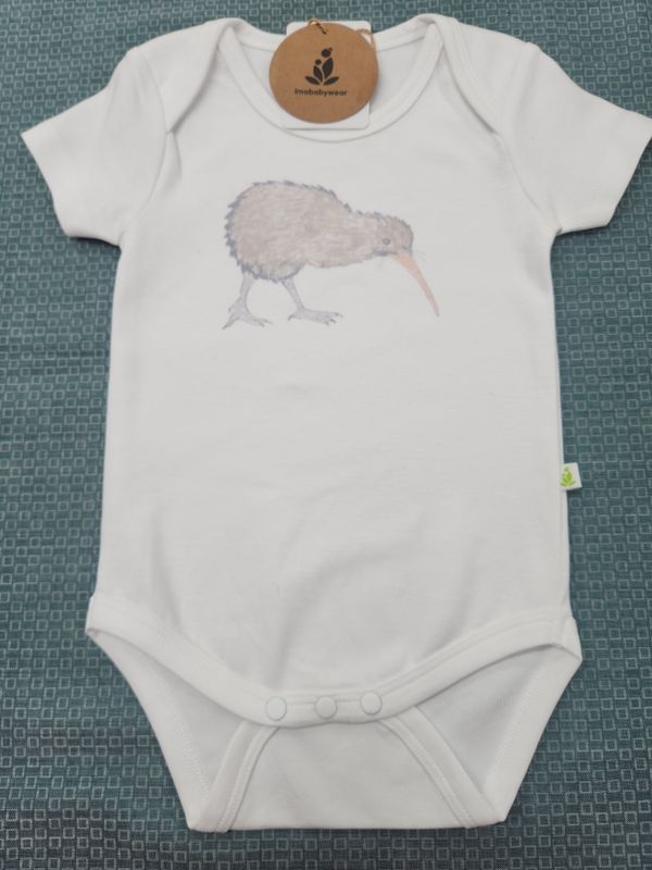 imababywear Short Sleeve Body Suit - Kerry Kiwi 9 to 12 months