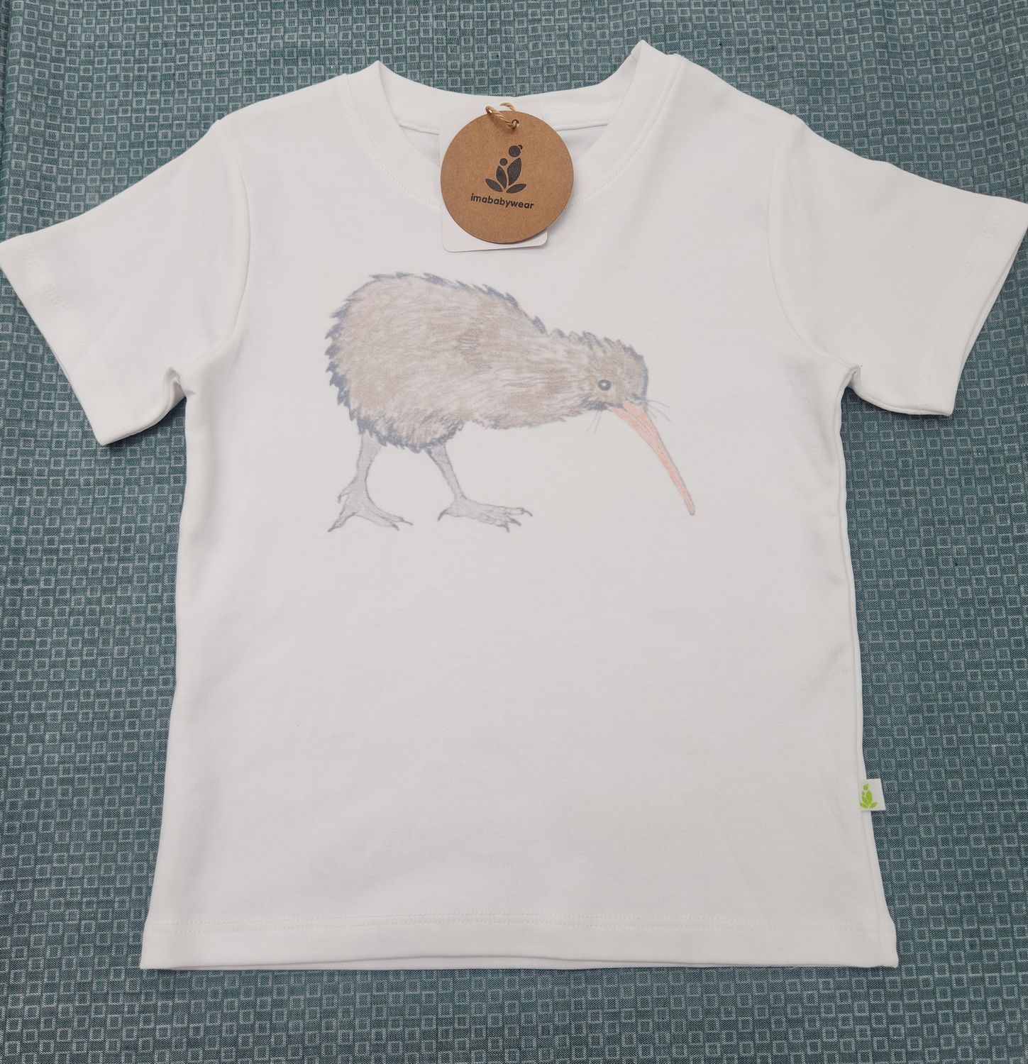 imababywear Short Sleeve T Shirt - Kerry Kiwi 2 to 3 years