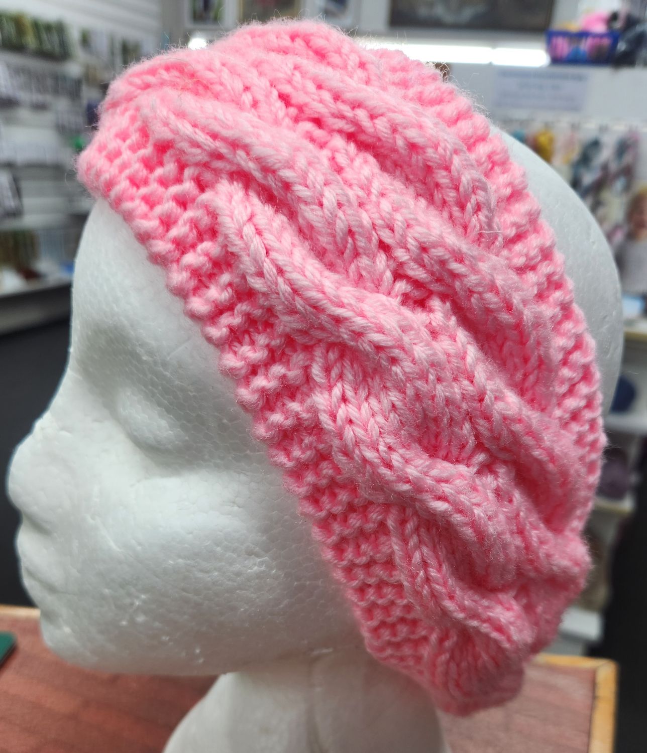 Headband Acrylic Wool Pink