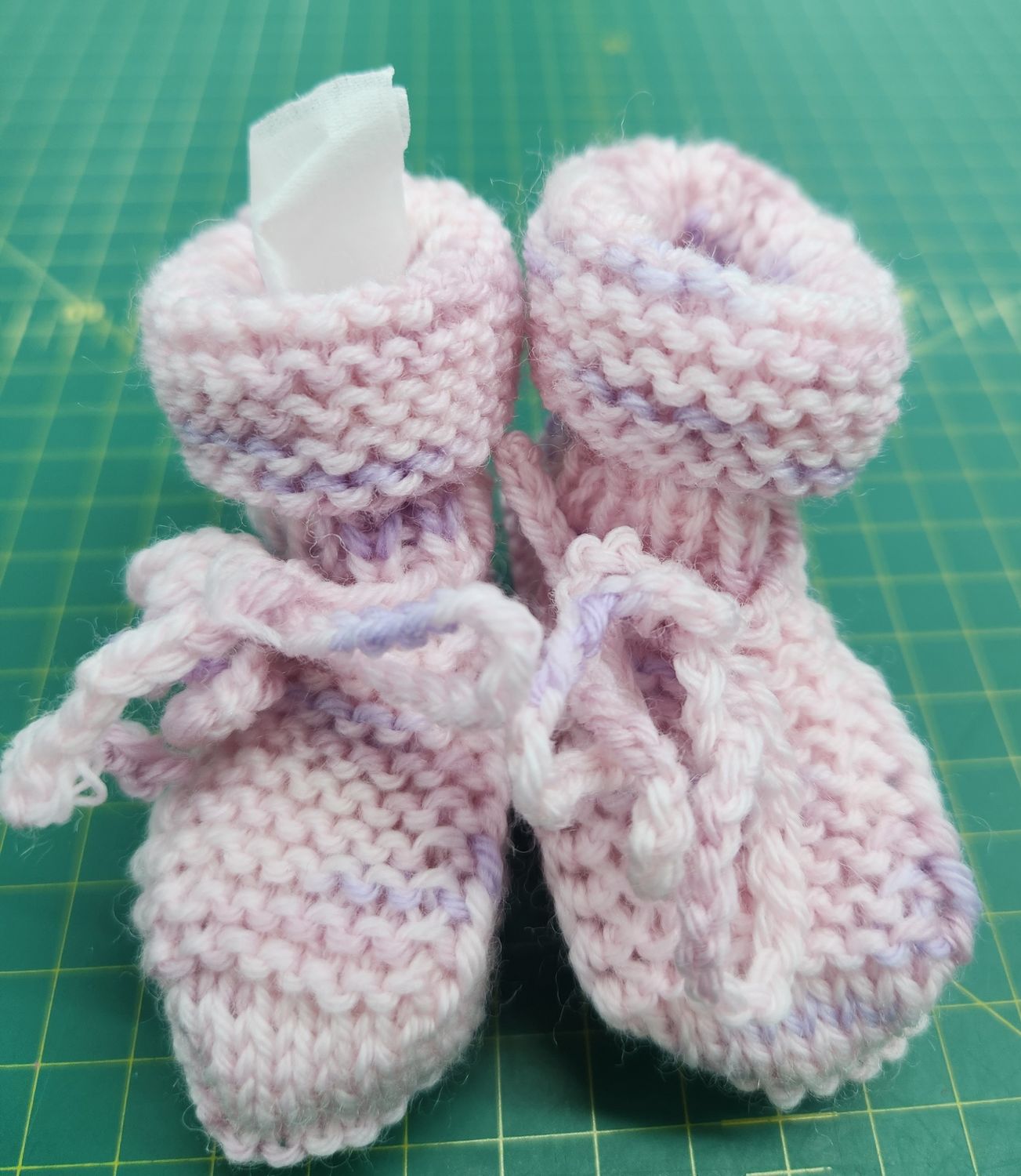 Bootees - Newborn to 3 months size - Pink/Mauve