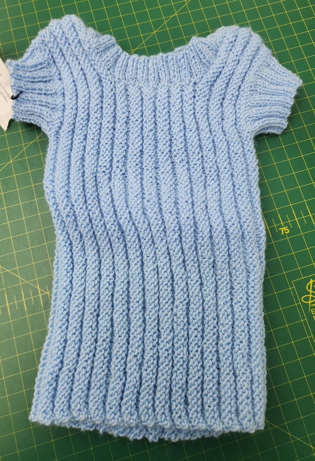 Baby Singlet 100% Merino 0-3months Size - Blue
