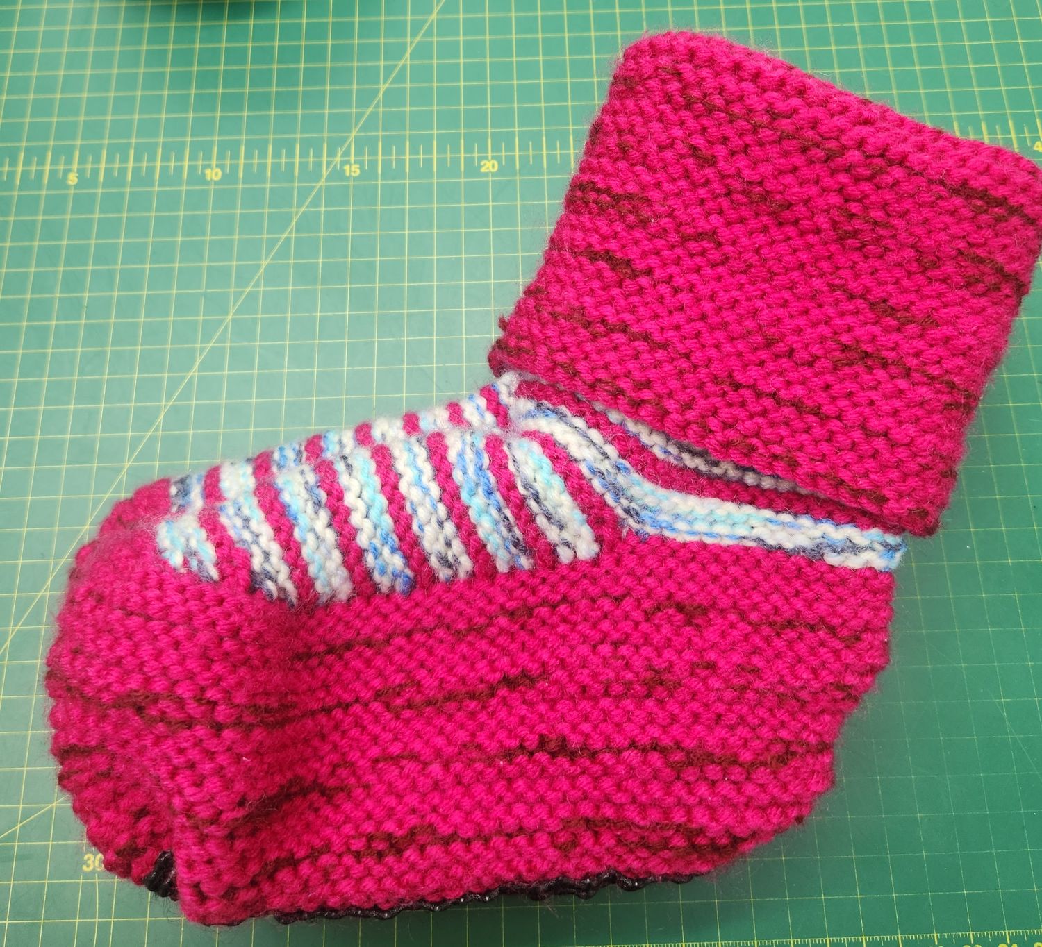 House Boots / Slipper Socks - Handmade - Medium Size - Colour Pinks
