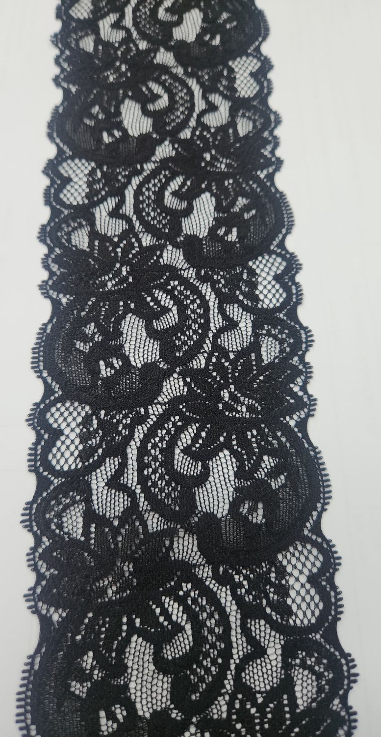 Stretch Black Lace, Price Per Metre
