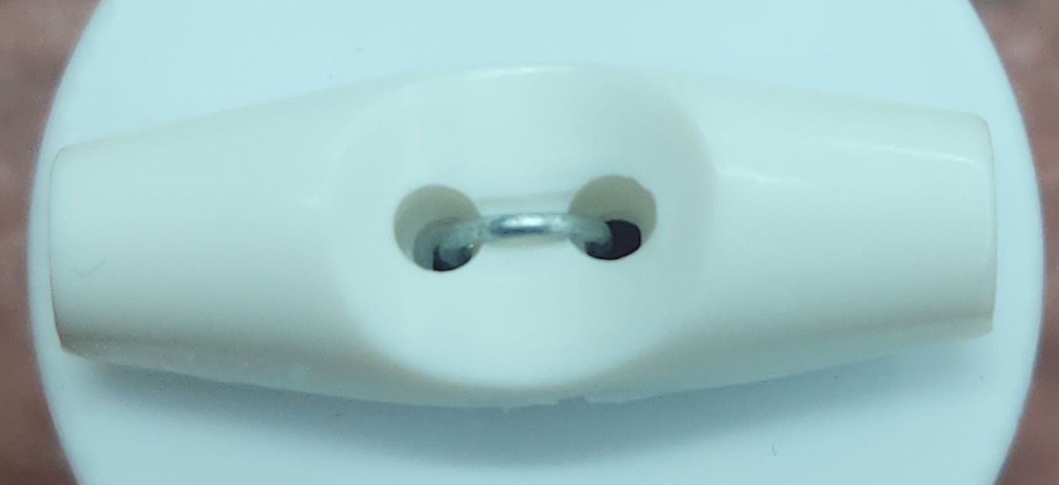 White 25.5mm Toggles