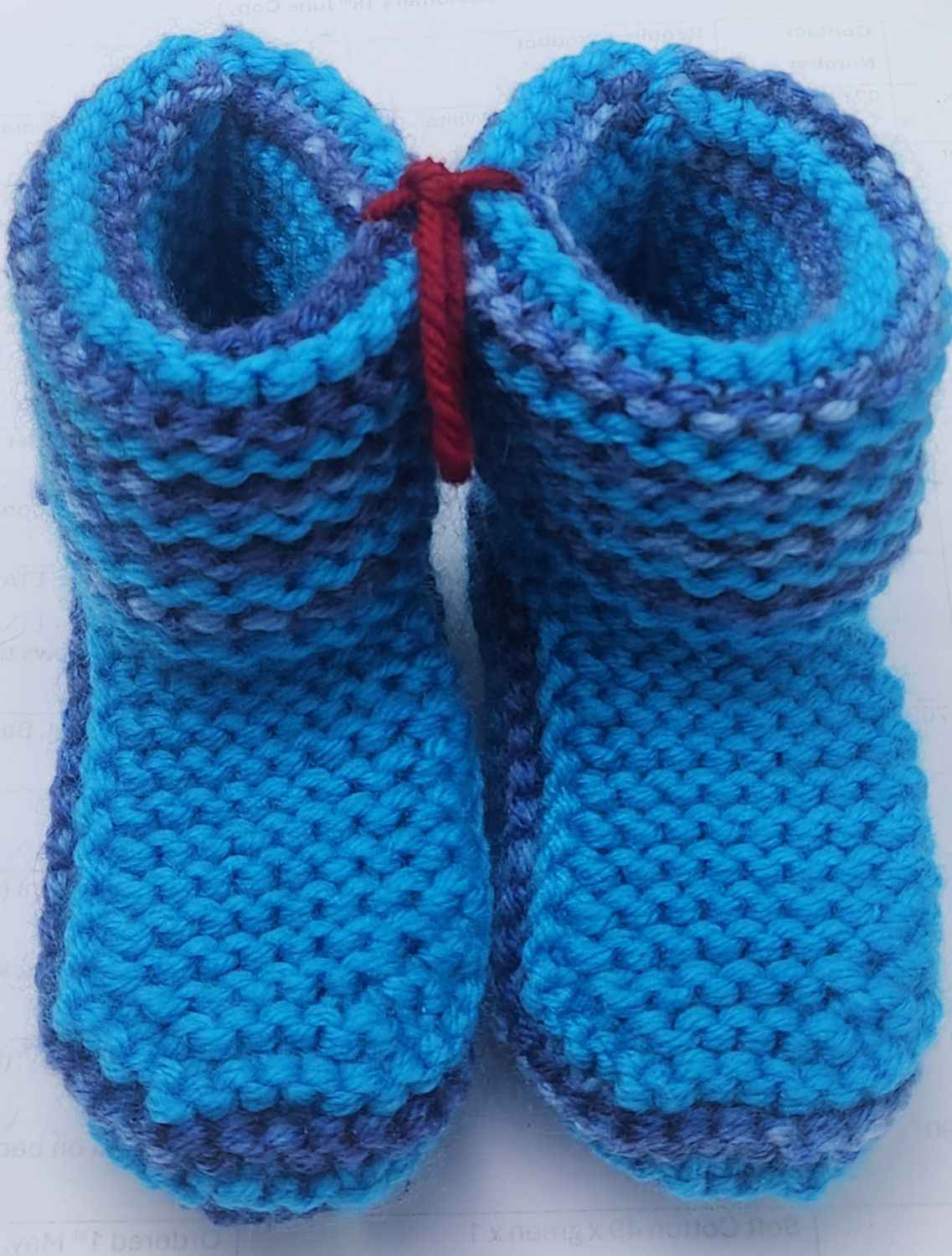 Childrens House Slipper Boots - Blue