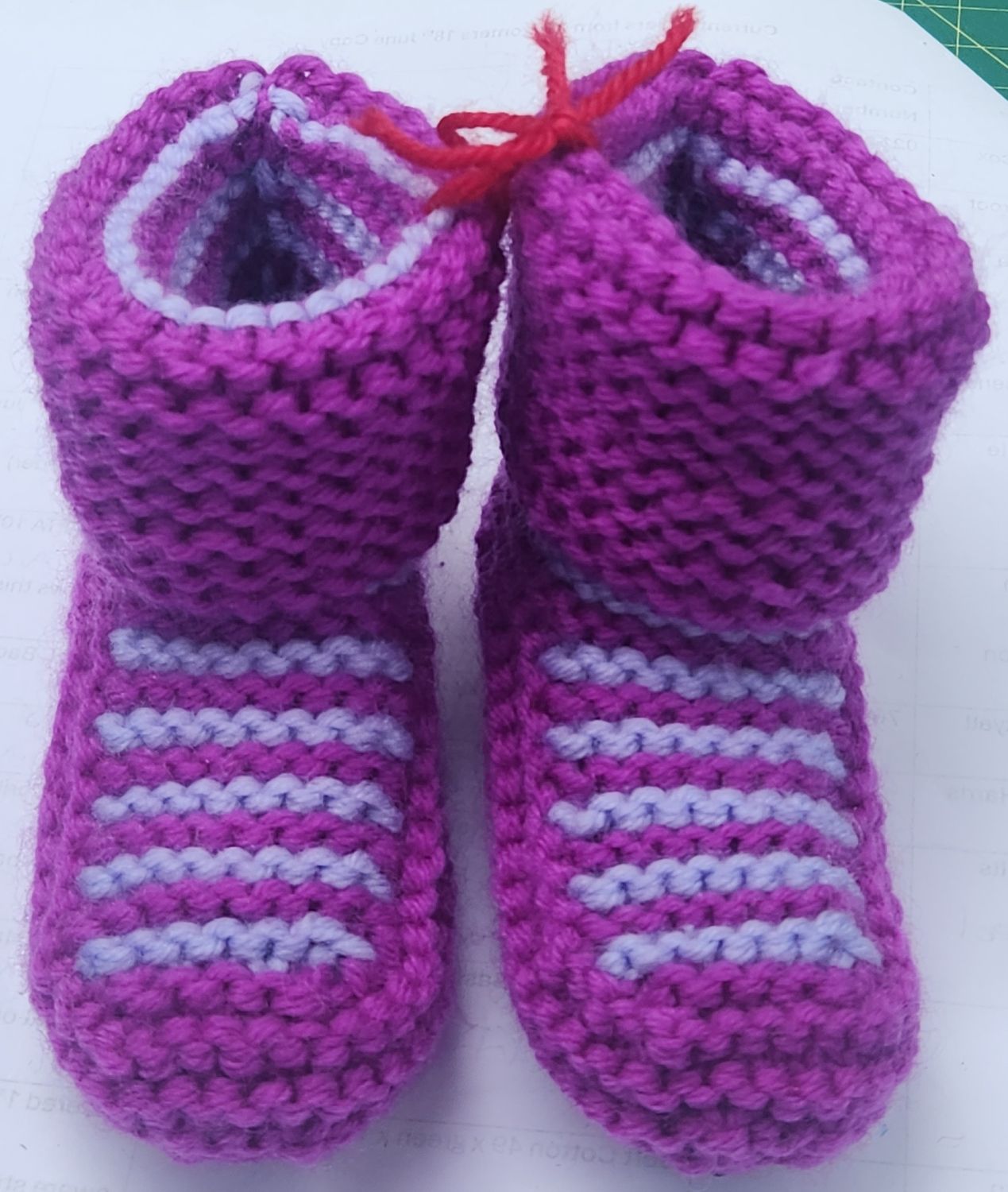 Childrens House Slipper Boots - Purple