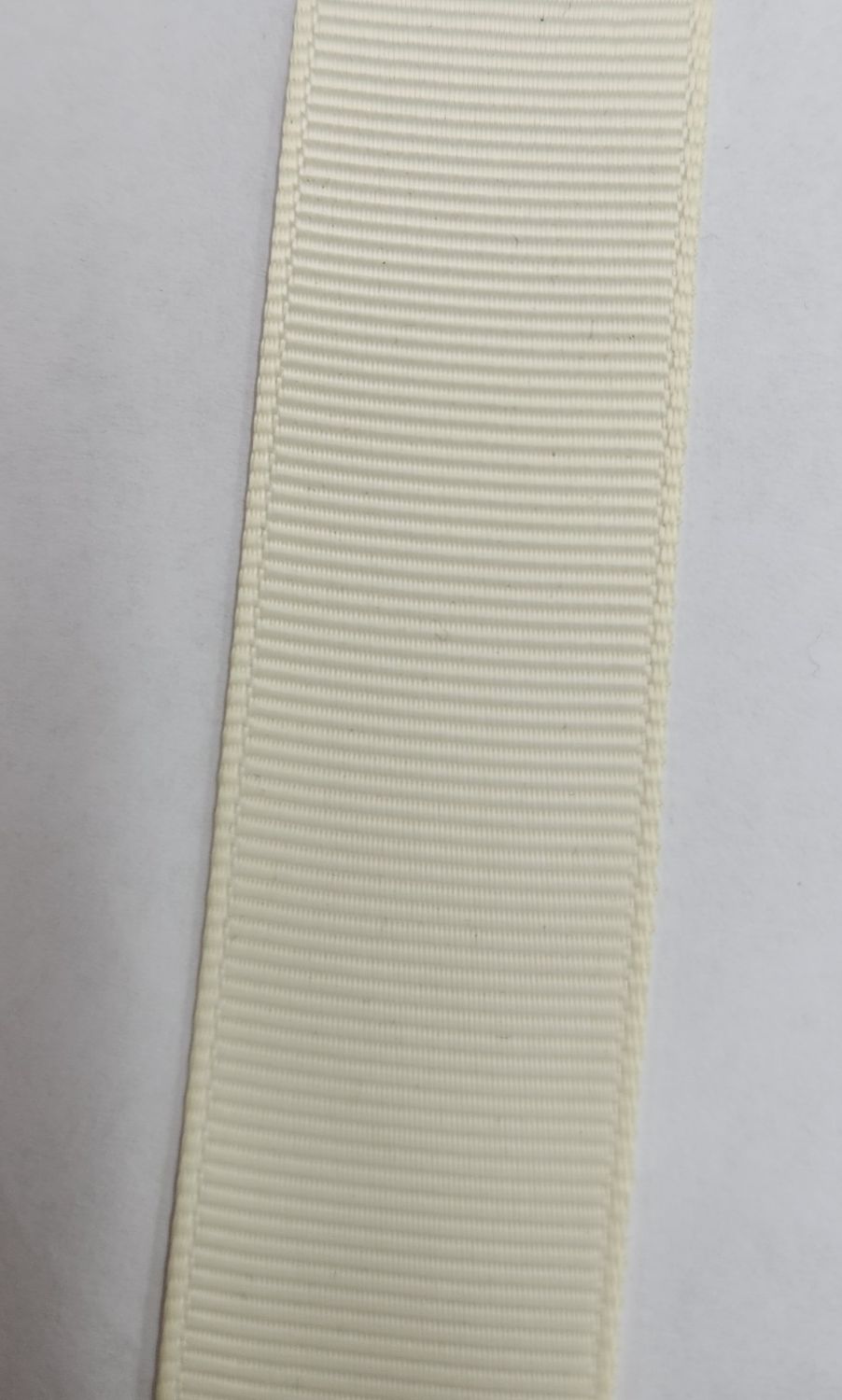 Antique White Grosgrain Ribbon 22mm Width, Price per metre