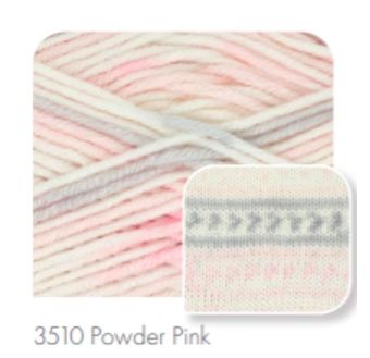 King Cole Cherish 8ply DK 100g 240m 100% Acrylic - Colour Powder Pink