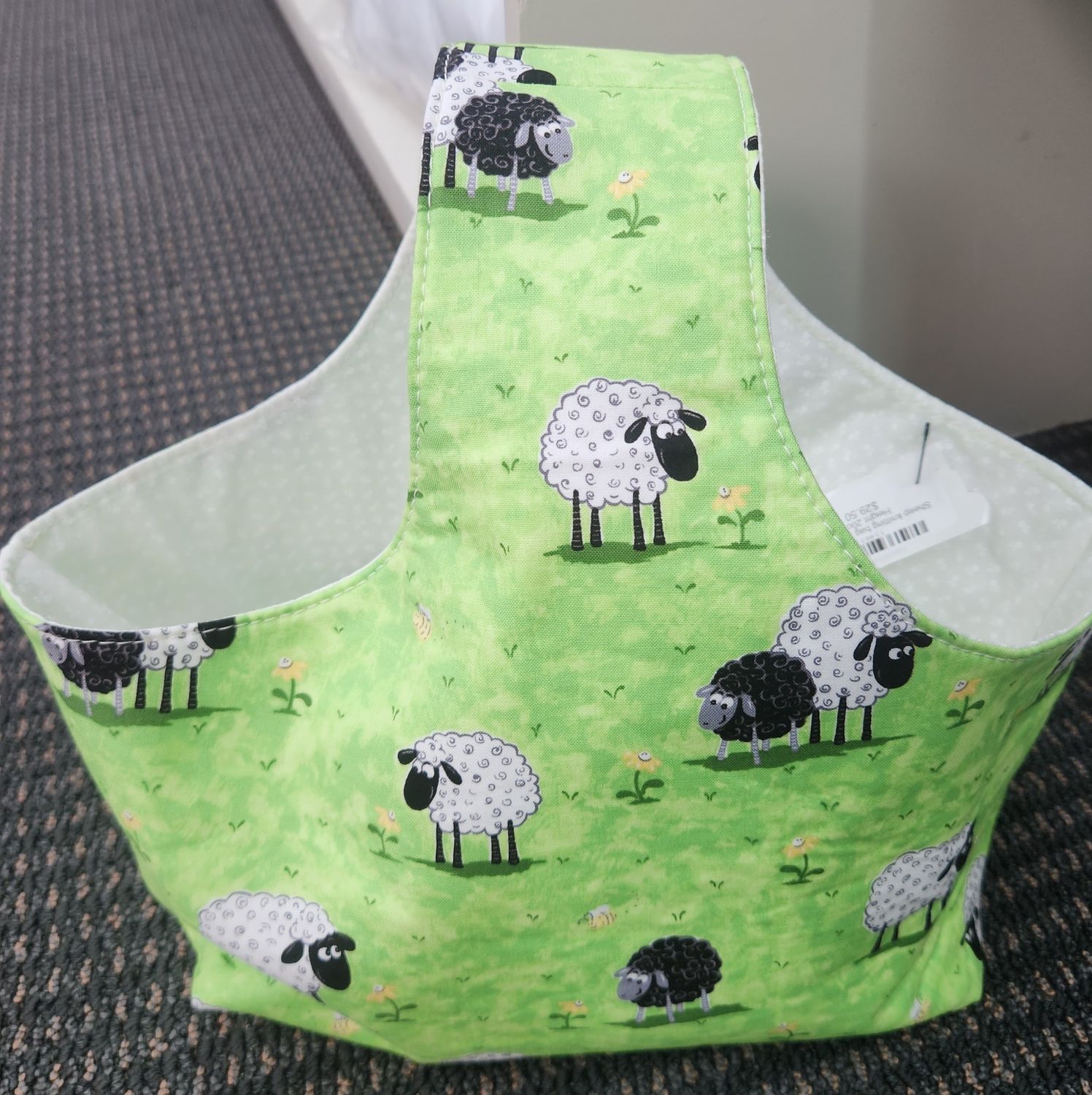 Sheep Knitting Bag Base 25cm Height 20cm