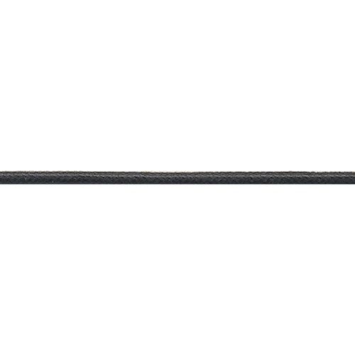 Mokuba 1mm Width Black Waxed Cord, Priced Per Metre