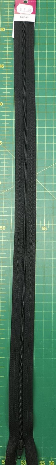 Dress Zip - 50cm Black