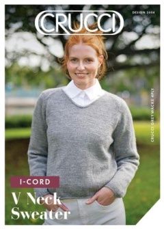 Crucci Pattern 2604 i-cord Adult Sweater 4ply - Intermediate