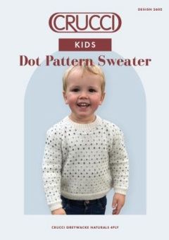 Crucci Pattern 2602 Multi Dot Kids Sweater - Intermediate