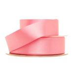 Hot Pink Double Faced Satin Ribbon 25mm Width Priced  per metre