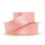 Pink Double Faced Satin Ribbon 25mm Width, Price per metre