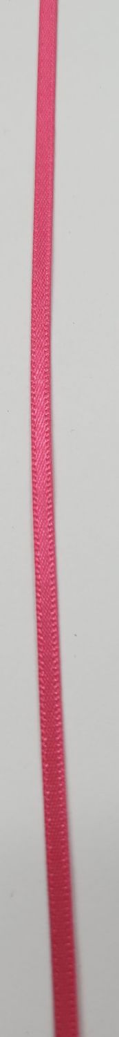 Double Faced Satin, 3mm Hot Pink, Price Per metre