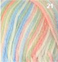 Countrywide Opals 8ply DK 50g Acrylic Colour 21 Multi Pink/Blue/Mint
