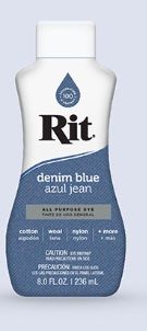 Rit All Purpose Liquid Dye - Colour Denim Blue
