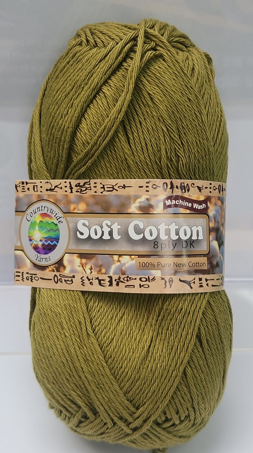 Soft Cotton 8ply Col 49 Chartreuse