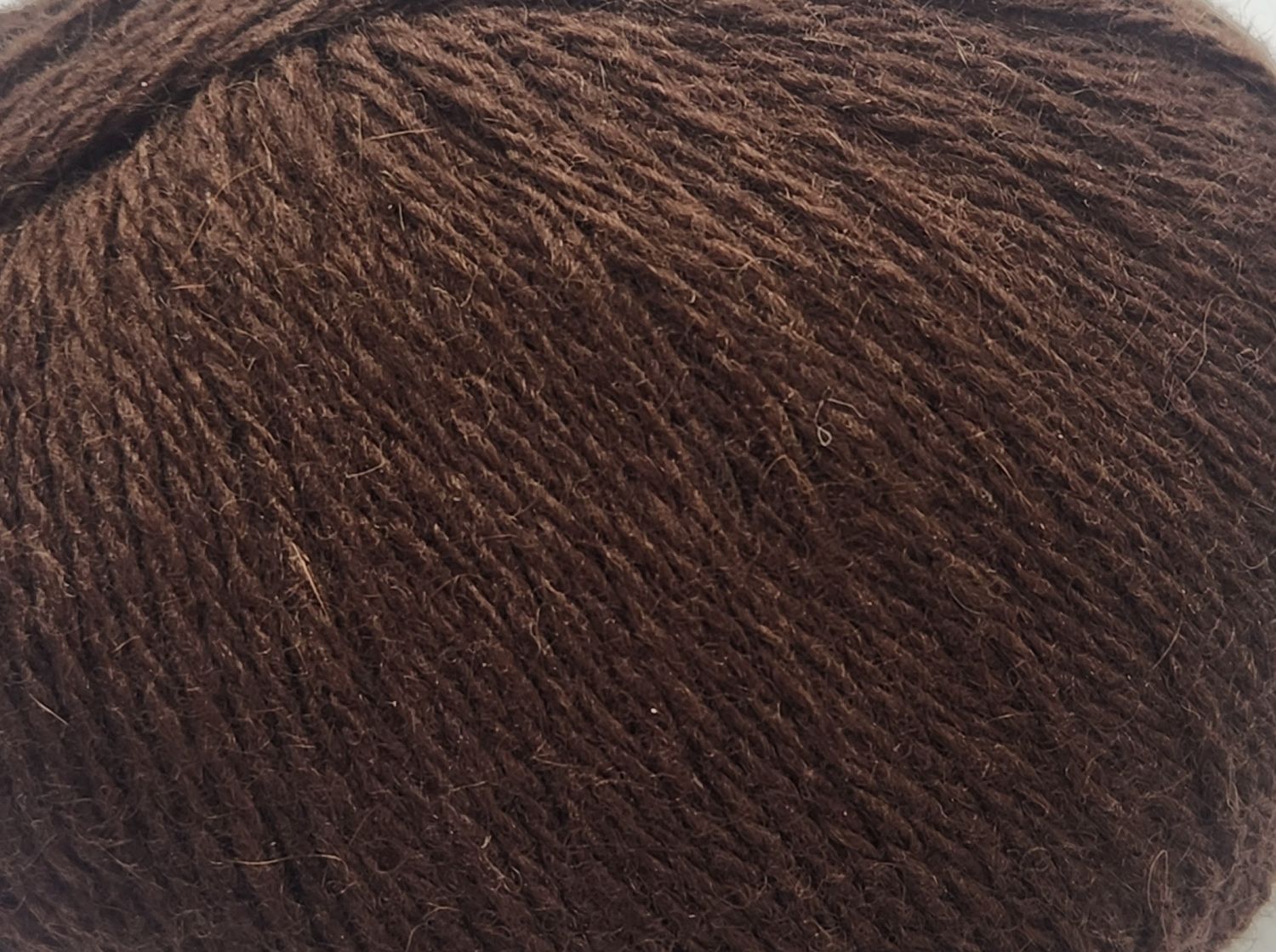 Purrino 8ply DK 20% NZ Brushtail Possum 80% Fine Merino Col 23 Chocolate