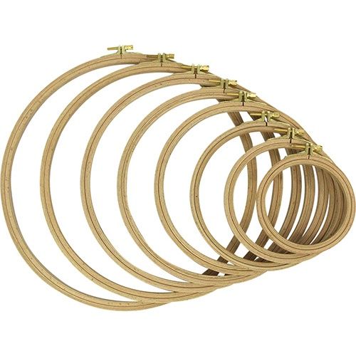 Nurge Wooden Hoop with Screws 8mm - 6”/160mm (No.3)