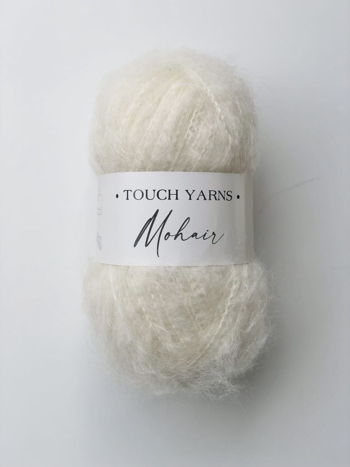Touch Mohair 12ply 100g Ball 210m - Colour Natural