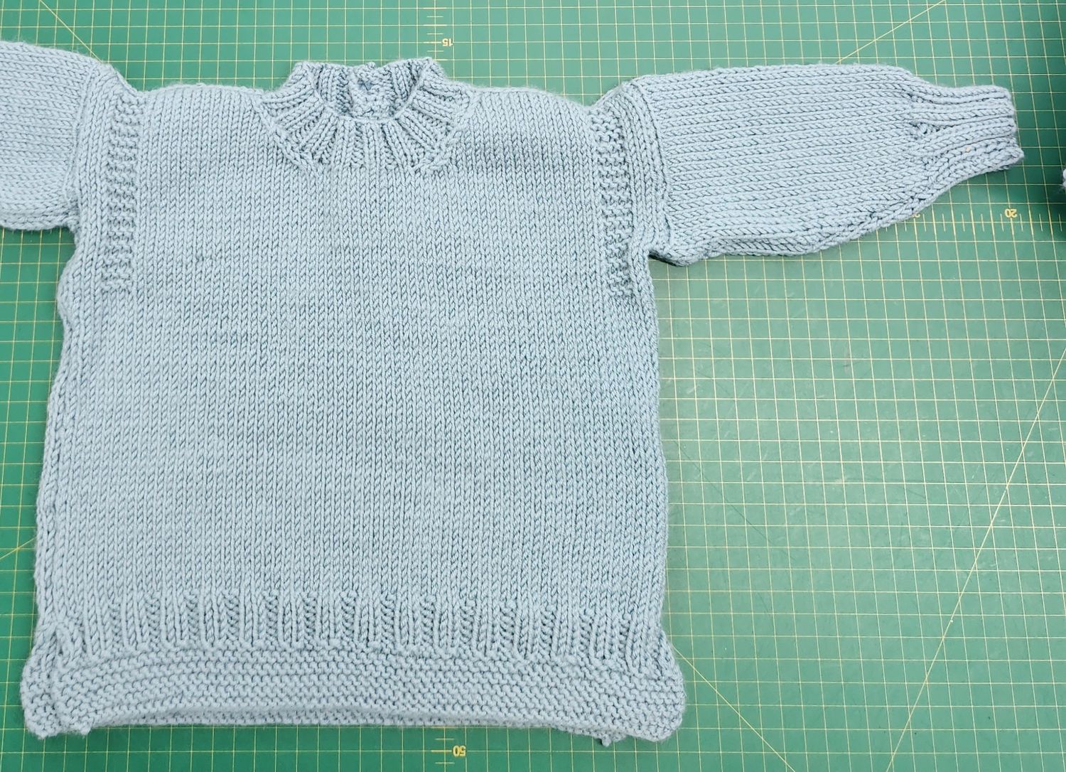 Teal Jumper - 6-12 Months - 100% Merino Wool
