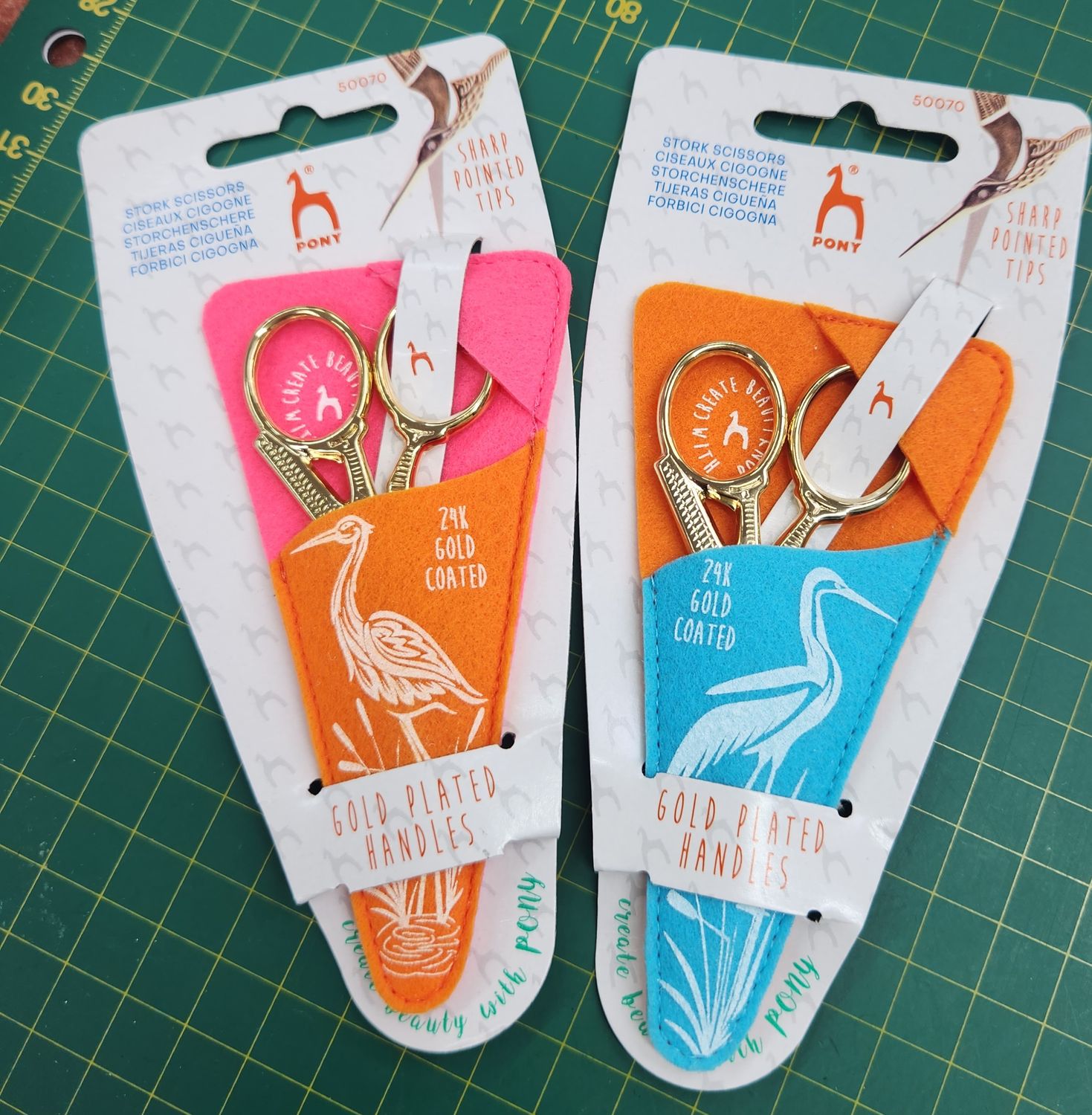 Pony Stork Scissors -24K Gold Coated