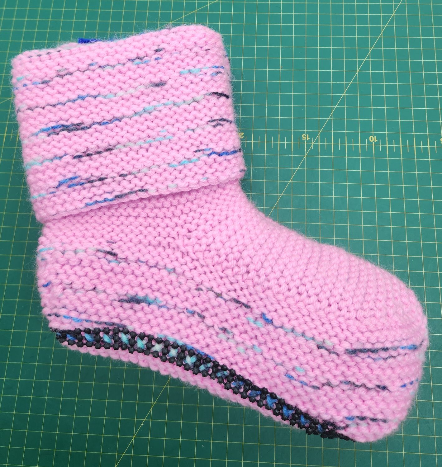 House Boots / Slipper Socks - Handmade - Large Size - Colour Light Pinks
