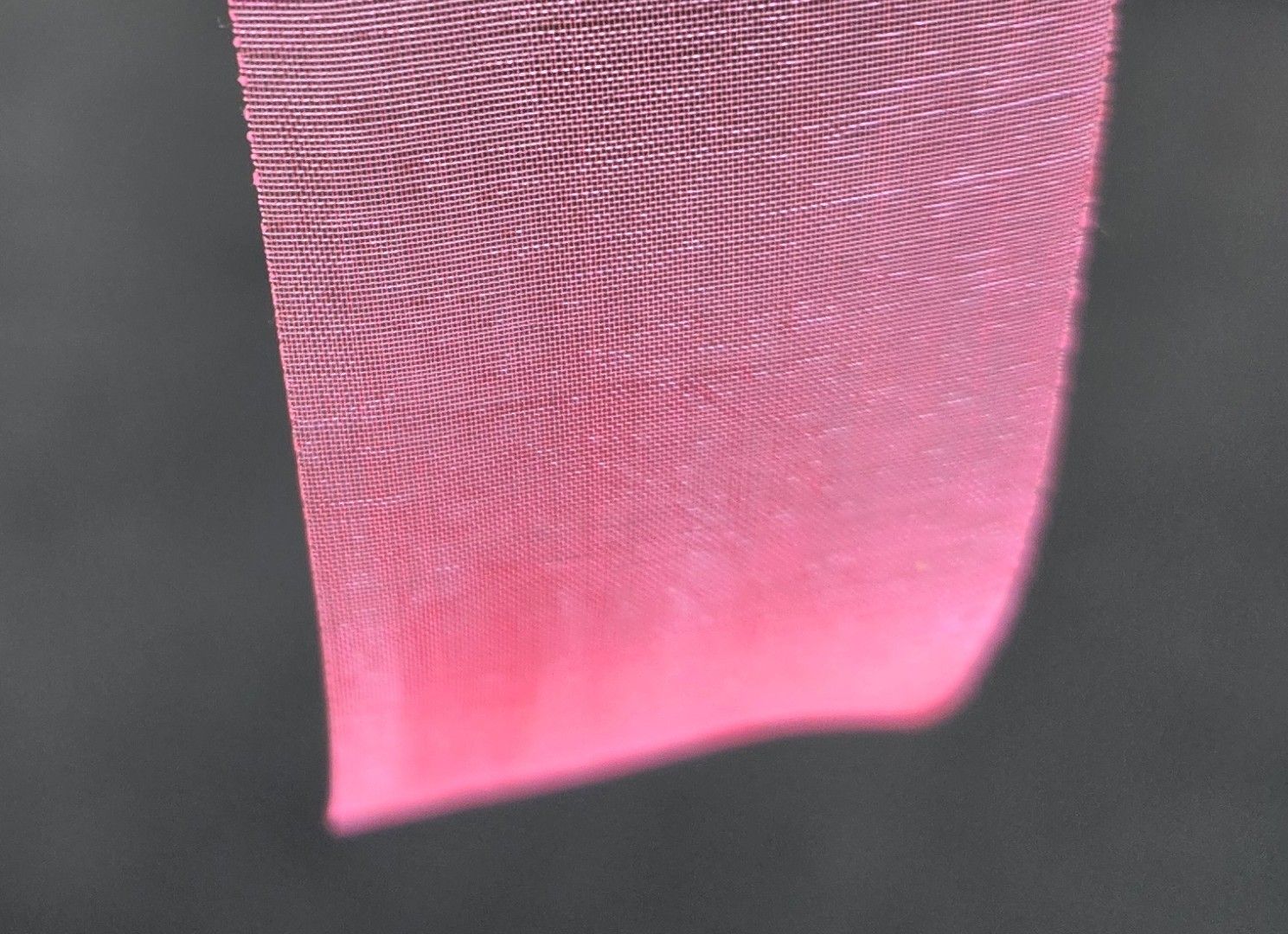 Fluro Pink Organza Ribbon 38mm Width, Price per metre