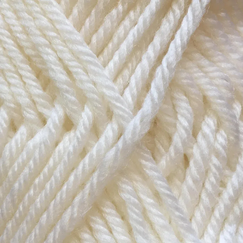 Crucci Merino Wool 8ply 50g 100m Colour Bleach White