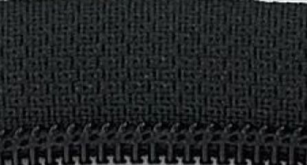 Chunky Zip Open End 70cm Black