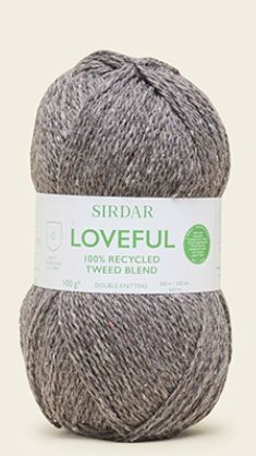 Sirdar Loveful 100% Recycled Tweed Blend 8ply 100g 300m Colour 0208 Bracken