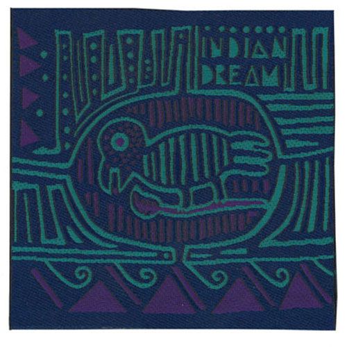 Sullivans Sew On Woven Motif - Purple Indian Dream Scene