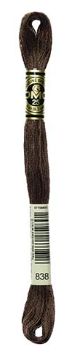 DMC Stranded Cotton 8m Skein Colour 838