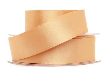 Ecru Double Faced Satin Ribbon 7mm Width, Price per metre
