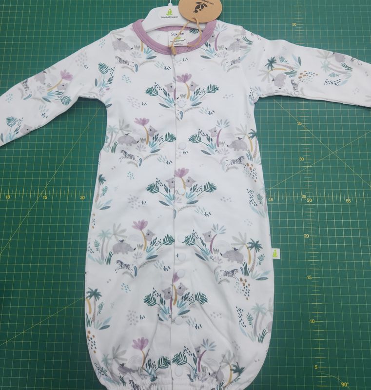 Imababy Convertible Sleepsuit Madagascar Forest - Size Small
