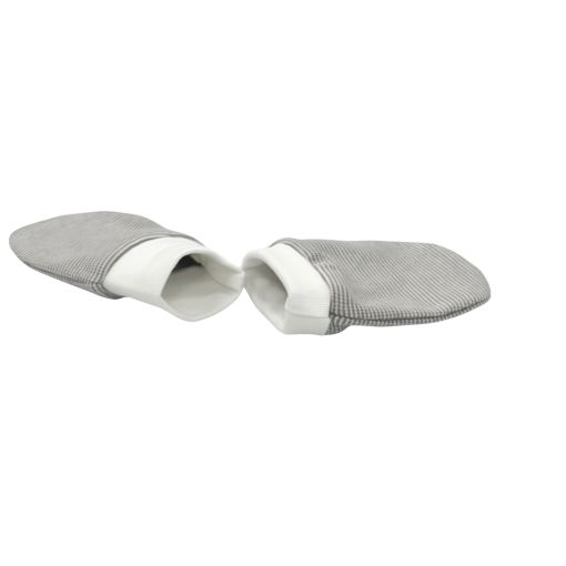 Grey Stripe Mittens