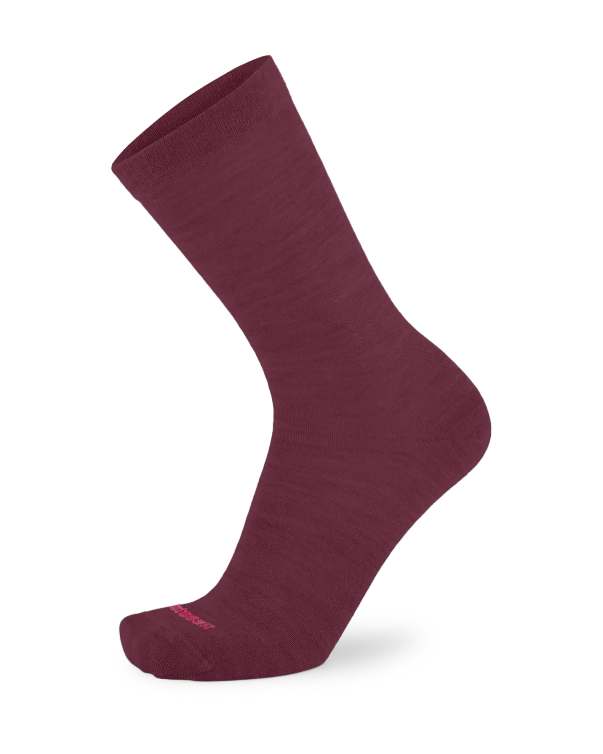 NZ Sock Co Merino Comfort Top Crew - Colour Burgundy - Womens Size 9-11