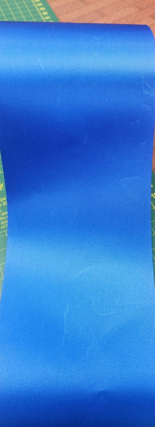 Royal Blue Coloured SINGLE Sided Satin - 75mm Wide, Priced per Metre