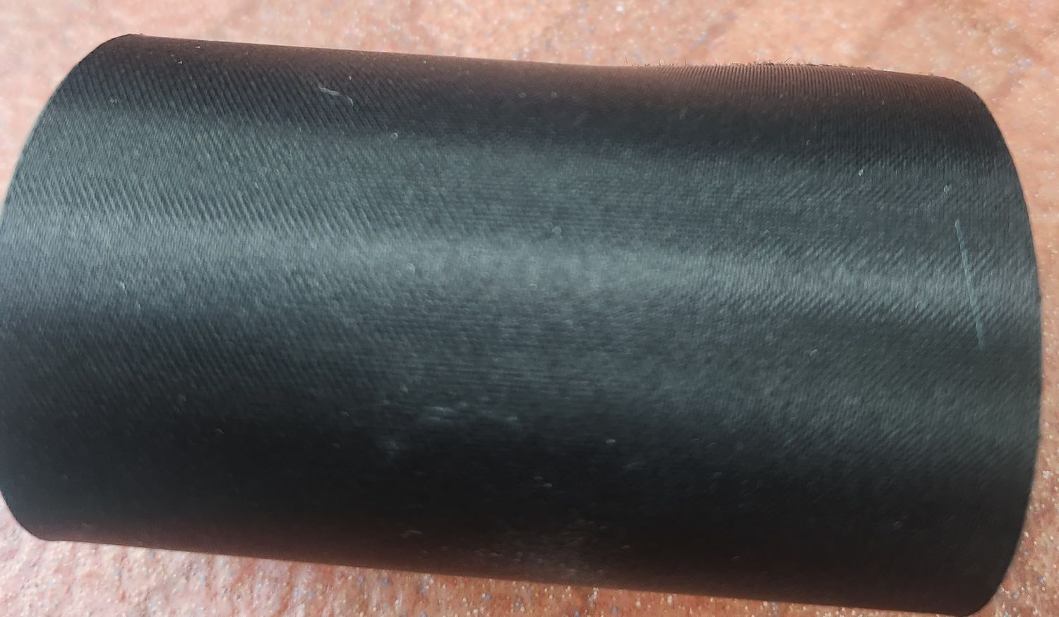 Black Coloured SINGLE Sided Satin - 75mm Wide, Priced per Metre