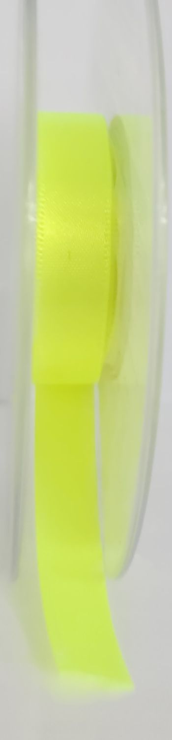 Neon Yellow Ribbon 10mm Wide, Priced Per Metre