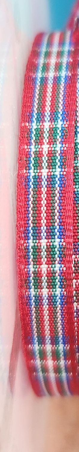 Tartan Ribbon 7mm Width, Priced Per Metre