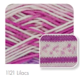King Cole 8ply Cherish 100% Low Pill Acrylic Yarn Shade 1121  Lilacs