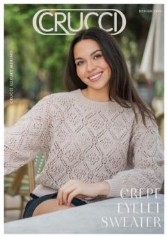 Crucci Luxury Crepe Eyelet Sweater 8ply 2410
