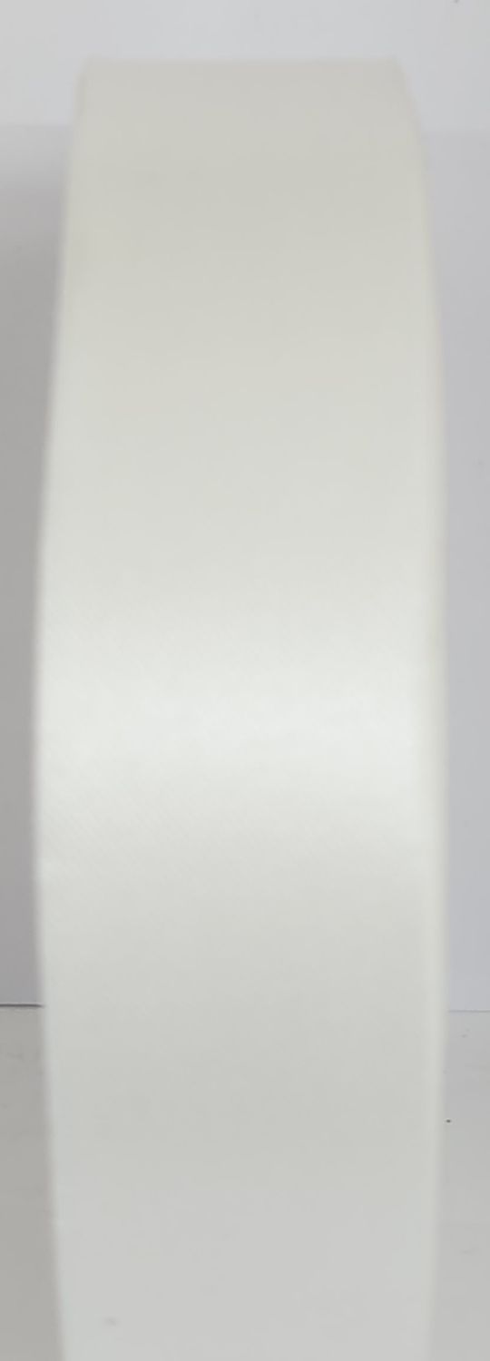 White Satin SINGLE Sided Ribbon 25mm Wide, Priced Per Metre