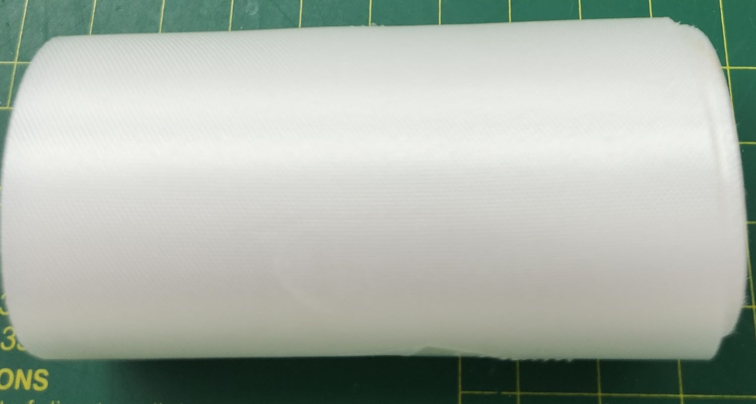 White Coloured SINGLE Sided Satin Ribbon - 75mm Wide, Priced per Metre